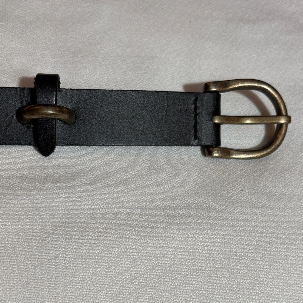 Classic Black Leather Belt